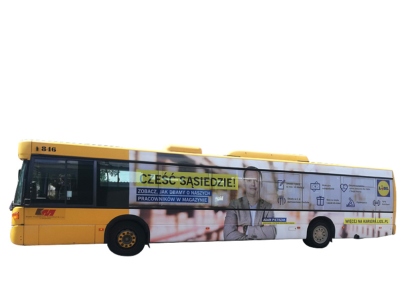 Autobus z reklama